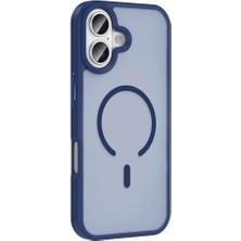 Pucutun 17 Için Kılıf Uyumlu Şarj Özellikli Mat Arka Yüzey Sio Kapak (Lacivert)