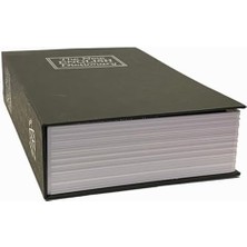Pucutun Lr-Sbb Kitap Şeklinde Gizli Kasa - Kumbara - Siyah