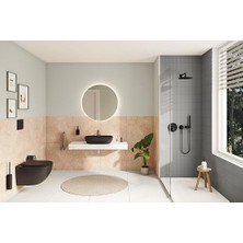 Pucutun Origin A4488836 Kapaklı Tuvalet Kağıtlığı, Mat Siyah