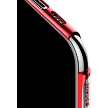 Pucutun Shining, 11 Pro Max Cep Telefonu Kılıfı, Şeffaf/ Kırmızı