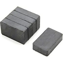 Pucutun Hdg 5 Adet 40X25X10 Köşeli Ferrit Kömür Seramik Magnet Mıknatıs