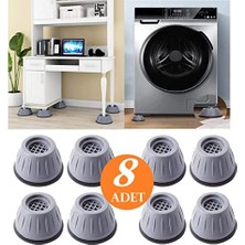 Pucutun 8 Adet Beyaz Eşya Altlığı Ayağı Çamaşır Bulaşık Makinası Buzdolabı Yükseltici Titreşim Önleyici