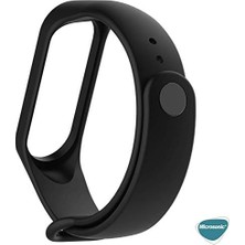 Pucutun Mi Band 6 Için Silikon Kordon Siyah
