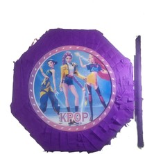 Dodomar Lisanslı K-Pop Hunterix Demon Hunters Iblis Avcıları Temalı Pinyata Seti (Sopalı) - Eğlenceli Parti Oyunu ve Dekorasyonu