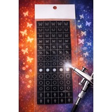 Born Pretty Pro Art Airbrush Nail Stencil Series No:04