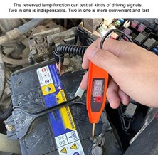 Pucutun Huıop Elektrikçi Araçları, 5-32V Voltaj Test Cihazı LCD Dijital Ekran Elektrik Devresi Test Cihazı Voltaj Güç Test Kalem Prob Dedektörü Otomotiv Tarama Aracı