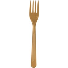 Pucutun Winky Tx Marifetlerim - Altın Plastik Çatal 25 Adet Tex Yeni Model Desen 987838