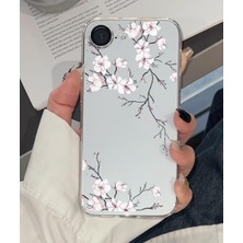 Pucutun IPhone 16E ile Uyumlu SFF01 Şeffaf Desenli Telefon Kılıfı - Ince, Esnek, Darbe Önleyici Koruma, Şık ve Hafif Tasarım (Kirazçiçeği)