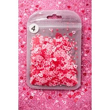 Born Pretty Hollow Heart Confetti Nail Art Dekor – Pink & Red Mix No:04