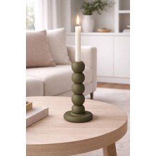 Bit Byte Brick Bubble Desenli Mumluk & Şamdan - Kahverengi