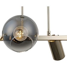 Pucutun Tıerra 3+3 Altın Sıralı Avize 3XGU10+3XE27