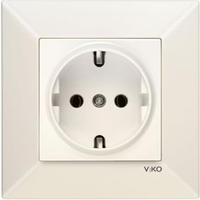 Pucutun Meridian Krem Topraklı Priz