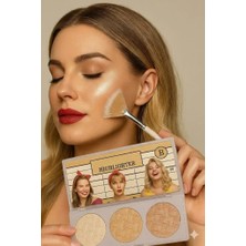 Sibela Beauty Highlighter (Aydınlatıcı) 3'lü Palet