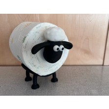 Genç 3D Eğlenceli Koyun Shaun Tuvalet Kağıdı Tutucu | Shaun The Sheep Banyo| Masaüstü Rulo Standı