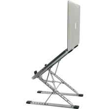 Pucutun Kaliteli Tok Alüminyum Dizüstü Bilgisayar Notebook Standı Yüksekliği Ayarlanabilir 30CM Maksimum Yükseklik Stand Taşınabilir Yükseltici MacBook Uyumlu Tüm Dizüstü Bilgisayar 10-16 Inç N8