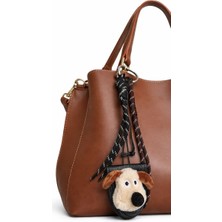 Oria Peluş Köpek Figürlü Çanta Charmı & Anahtarlık