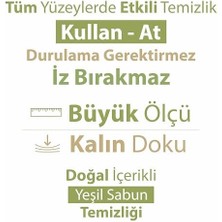 Pucutun Doğadan Pratik Temizlik Yer Havlusu Yeşil Sabun 50 Yaprak