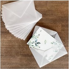 Pucutun Beyaz Transparan Zarf, 13X18 cm 5 Adet