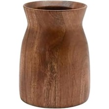 Pucutun Akasya Ahşap Kaşıklık, Mutfak Düzenleyici Organizer, 10 x 12.7 Cm, Kahverengi