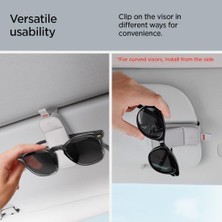 Pucutun Premium Güneş Gözlüğü Tutucu Tüm Araçlar ile Uyumlu Manyetik Klipsli Velo Vegan Deri Gray (2 Adet) SH101 - ACP08827