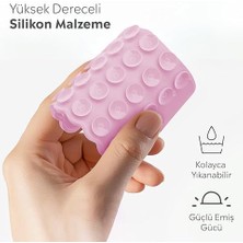 Pucutun Telefon Arkasına Yapışan Silikon Vantuzlu Telefon Kılıfı Tutucu Araç Telefon Tutucu Ahtapot Vakumlu Telefon Tutucu (Açık Pembe (Çift Taraflı))