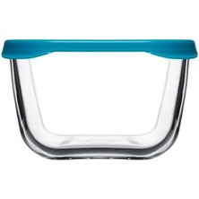 Pucutun Snow Box Saklama Kabı 275 cc Plastik Turkuaz Kapaklı