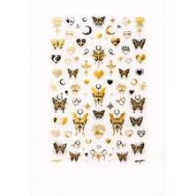 Born Pretty Gold Butterfly Luxury Nail Art Sticker – SW-CS064