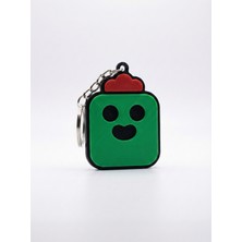 Alwes Store Brawl Stars Spike Karakter Tasarımlı 3D Hediyelik Anahtarlık