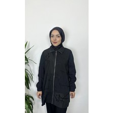 Nuss Siyah Renk Tesettür Kap