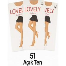 Lovely 3'lü Ince Külotlu Çorap