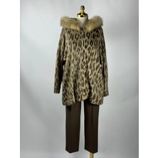 Qupra Kürklü Leopar Kahve Takım