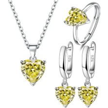 Waves And Pebbles Kolye Küpe Yüzük Seti