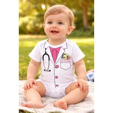 Almira Anne Bebek Doktor Desenli U00C7U0131TU00E7U0131TLU0131 ZU0131BU0131N - YENIDOU011FAN Giysileri - Mavi Pamuklu KUMAU015F - 0 - 6 Ay