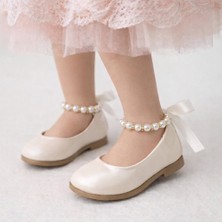 Little Pumpkin Rugan Bilekten Incili Çocuk Babet