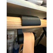 Talaşoğlu Dolap Içi Çanta Askısı – Raf Borusuna Geçmeli Organizer – Çanta Düzenleyici Askı Aparatı – Mat Siyah