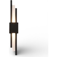 Elizim Home Lighting Kutu Ledli Siyah Şarjlı Aplik