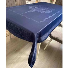 Çapa Home Leke Tutmaz & Su Geçirmez Jumbo Jakarlı Dertsiz Masa Örtüsü 160X220 cm