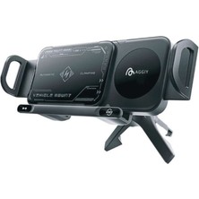 EHZ Teknoloji 15W Max Otomatik Araç Içi Kablosuz Şarjlı – Ultra Ince Metal Gövde | Katlanabilir Telefon Uyumlu