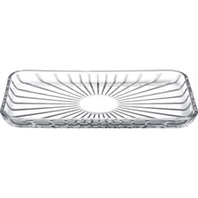 Pucutun Elegant Dikdörtgen Servis Tabağı 165X280, Seffaf