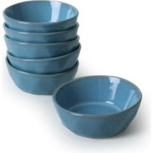 Pucutun Granit Turkuaz Kristal Çerezlik/sosluk 12 cm 6 Adet Q07