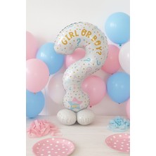 Dodomar Folyo Balon  Soru Işareti 60X110CM Cinsiyet Partisi Ayakta Durabilen Cinsiyet Partisi Temalı Folyo Balon