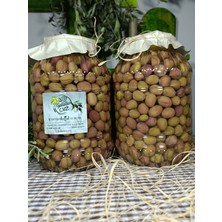 Aydın Yöresi Manzalina Cinsi Sofralık Tatlandırılmış Çizik Zeytin (3+3 Kg)