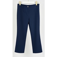 Sentez Lacivert Renk Milano Boru Paça Pantolon