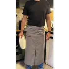 Pucutun Cepli Önlük Biyeli Uzun Belden Gri