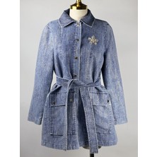 Nuss Indigo Renk Tesettür Kap