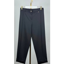 Sentez Siyah Renk Nevyork Duble Paça Pantolon