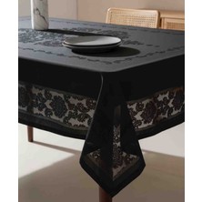 Çapa Home Leke Tutmaz & Su Geçirmez Jumbo Jakarlı Dertsiz Masa Örtüsü 160X220 cm