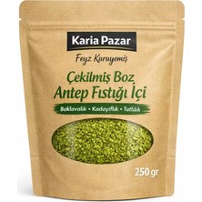 Mutlunun Huzur Bahçesi Çekilmiş Boz Antep Fıstığı İçi Baklavalık Kadayıflık Tatlılık 250 g