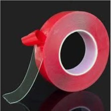 abnturk Süper Güçlü Kaliteli Çift Taraflı Silikon Şeffaf Bant 18 mm 2 Metre