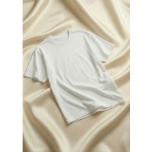 Gambocci Erkek Oversize Pamuklu Premium Bisiklet Yaka Düz Basic T-Shirt